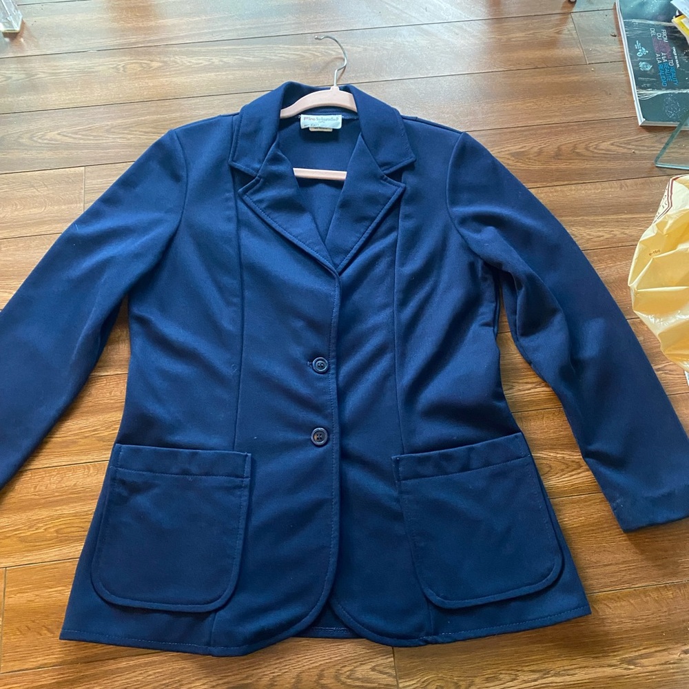 Vintage Fire island 1970 Navy Blue Women's Blazer